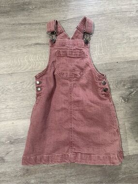 Cat & Jack Pink Denin Overall Dress